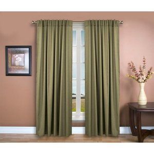 Glasgow Grommet Curtain Panel Moss Green 56 in x 84 in NEW NIP